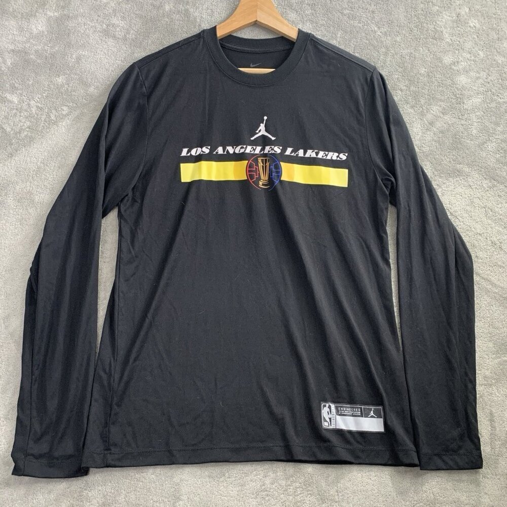 Nike Shirt Mens Medium Los Angeles Lakers Black NBA Cup In Season Tournament